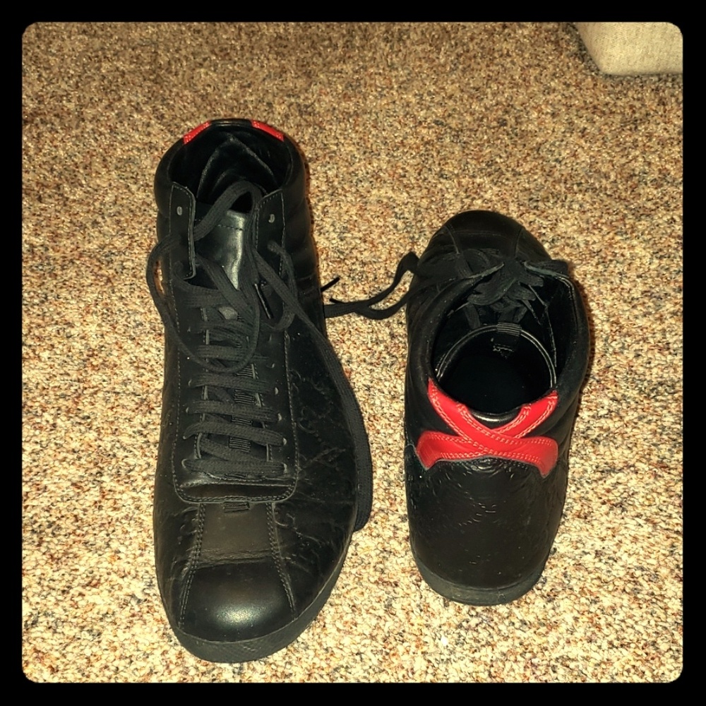 Gucci Leather Shoes Black